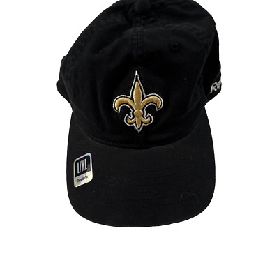 NWT New Orleans Saints Black Baseball Cap by Reebok Size L/XL