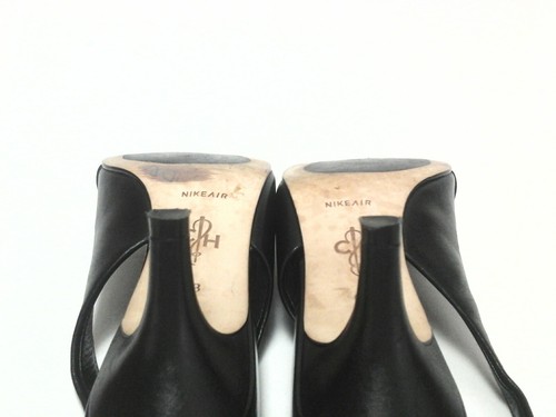 COLE HAAN Heels SHOES Black Patent leather AIR Comfort Womens US 6 EU 36 $168 - Picture 7 of 8