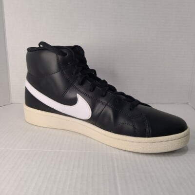 MENS Nike COURT ROYALE 2 MID Sneakers Black White Onyx  display picture 3