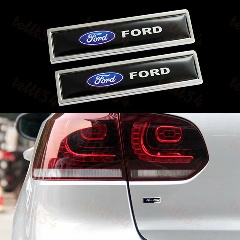 For FORD Luxury Auto Car Body Fender Metal Badge Sticker Decal 2PCS New
