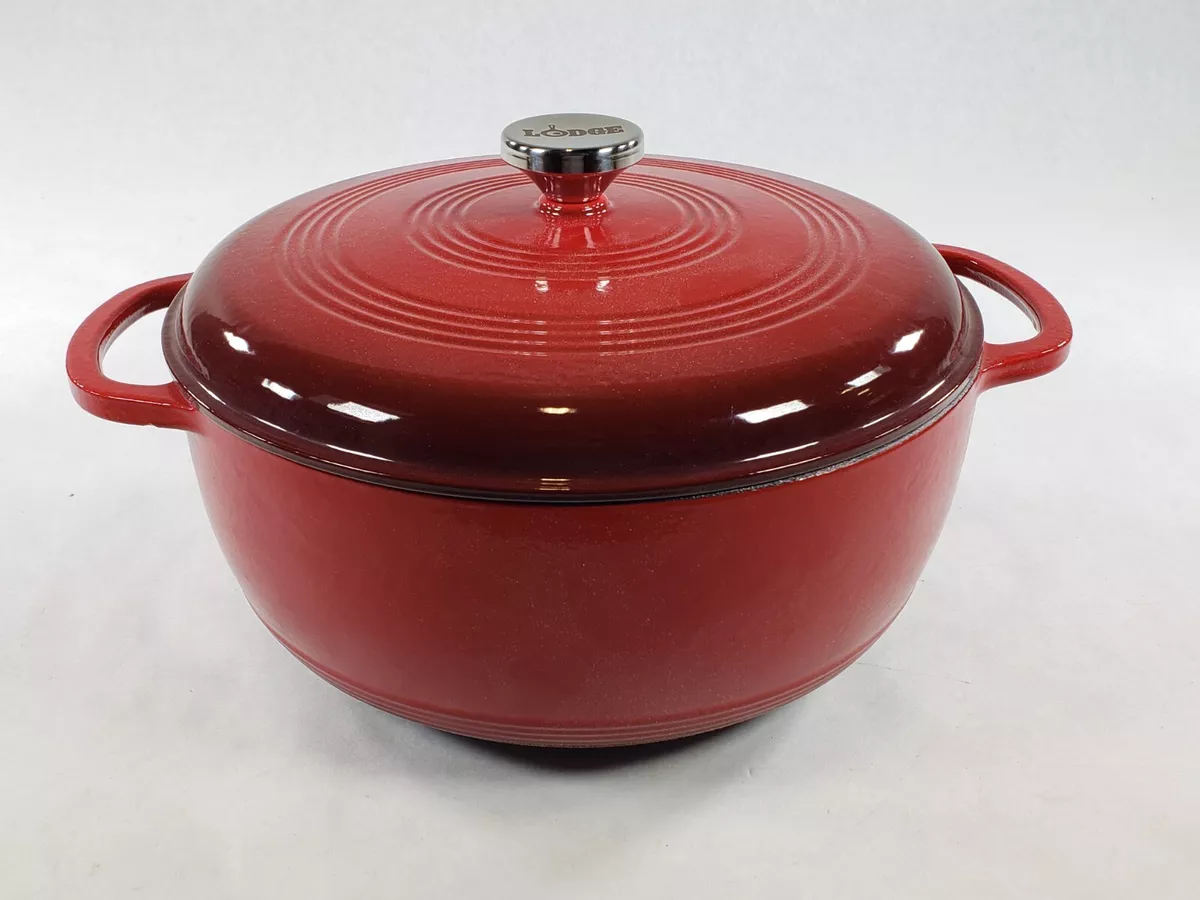 Lodge Cast Iron Lodge Enamel 7.5-Qt. Dutch Oven - Red