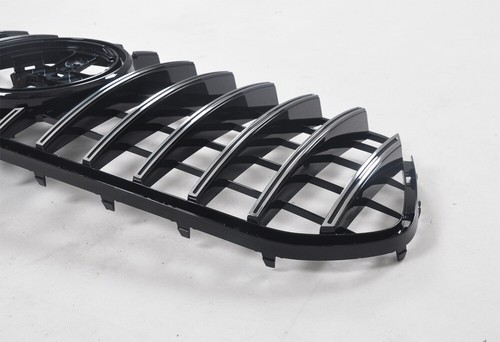 Front Hood Grille Silver GT For 20-23 Mercedes Benz W167 GLE Class W/ Camera H - Picture 7 of 9