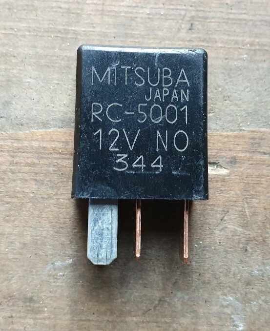 RC-5001 Acura Subaru 4-Pin Multi Use Black Relay 12V NO Mitsuba Japan