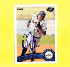 Daniel Fields Signed Auto Autograph 2011 Topps Pro Debut Card #133 Tigers