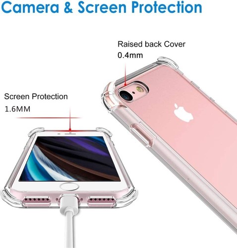 Funda protectora a prueba de golpes para iPhone 7 8 Plus SE 2022 + protector de pantalla de vidrio - Imagen 5 de 7