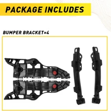 For 2014-2019 Toyota Highlander Bumper Bracket Upper+Lower Left & Right Set Of 4