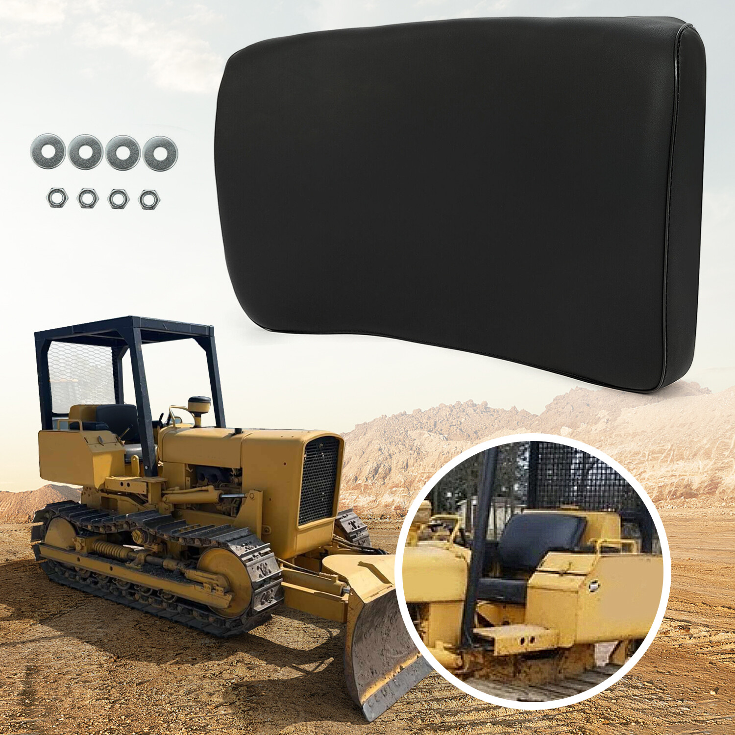 Fits John Deere Crawler Dozer Backrest 350B, 350C, 450B, 450C, 550A #AT18697