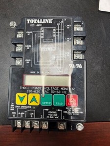 TOTALINE P251-0091 THREE PHASE VOLTAGE MONITOR 190-630 VAC programmable