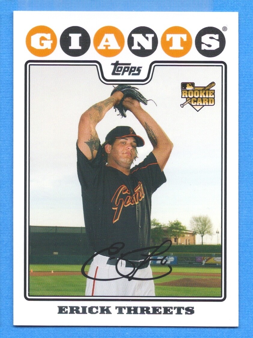 2008 Topps #551 Erick Threets Giants