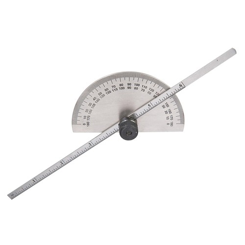 150mm Protractor With Depth Gauge Scale Suitable For Angle Measurement - Picture 4 of 8