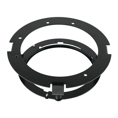 5.75" 5-3/4" Motorcycle LED Headlight Bracket Aluminum Round Mount Adapter Black - Picture 6 of 8
