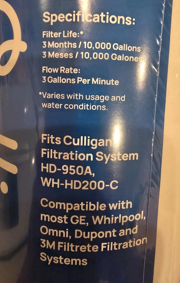 Culligan Medium Whole House Carbon Filter Cartridge RFC-BBSA For HD950A - Image 2 of 4