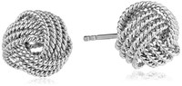 Womens Jewelry Sterling Silver Twisted Love Knot Stud Earrings, Crafted 925 Womens Jewelry Sterling Silver Twisted Love Knot Stud Earrings, Crafted 925
