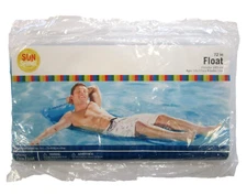 Sunshine Blue Inflatable Air Mat Pool Float 72 x 27 Summer Fun