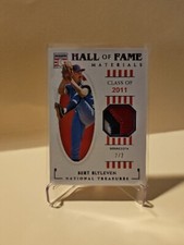 2021 Panini National Treasures Hall of Fame Materials Amethyst Bert Blyleven ...