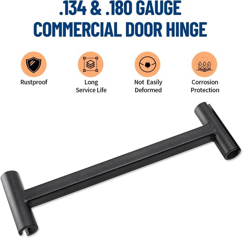 Herrajes Wrencha dobladora de bisagra de puerta comercial calibre .134 y .180 de metal - Imagen 3 de 11
