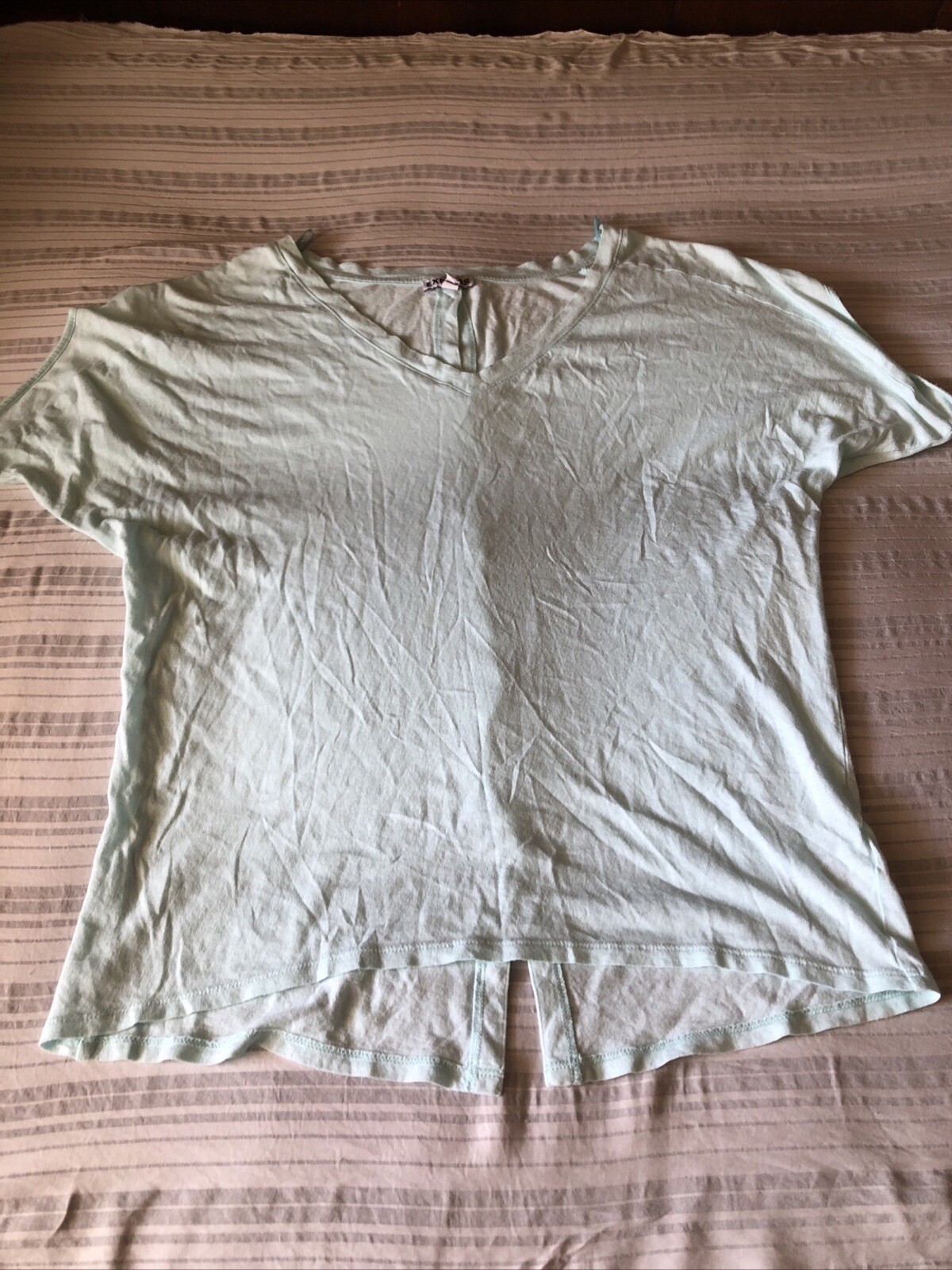 EXPRESS SMALL turquoise Top Button Back CUTE - image 3