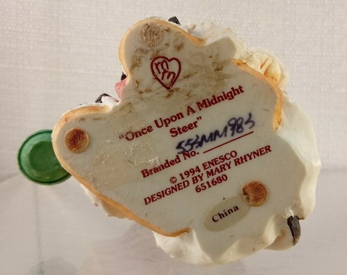 Mary's Moo Moos Cow Figurine Once Upon a Midnight Steer 1994 Enesco 651680 - Picture 2 of 6