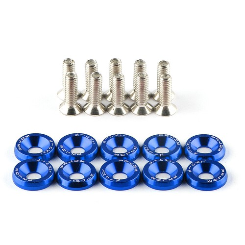 50Pcs Car JDM M6 Screw Bolt Engine Billet Fender Washer Bumper Bay Dress Up Lot - Picture 8 of 11
