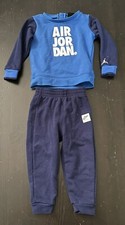 Nike Air Jordan Sweatsuit Navy Blue/Royal Blue-White Toddler Size 24M  Pre-Owned