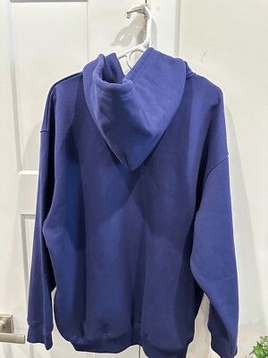 24PF new/BALENCIAGA テープロゴパーカー Hoodie Blue Balenciaga Copyright Logo Hoodie NEW Marine Pacific Blue