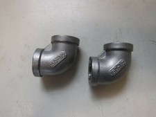 PAIR 2 1/2" NPT 90-Degree Elbow 316 Stainless Steel Threaded Pipe Fitting