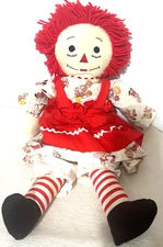 Vintage Raggedy Ann Doll Handmade "Made especially for you" 19"