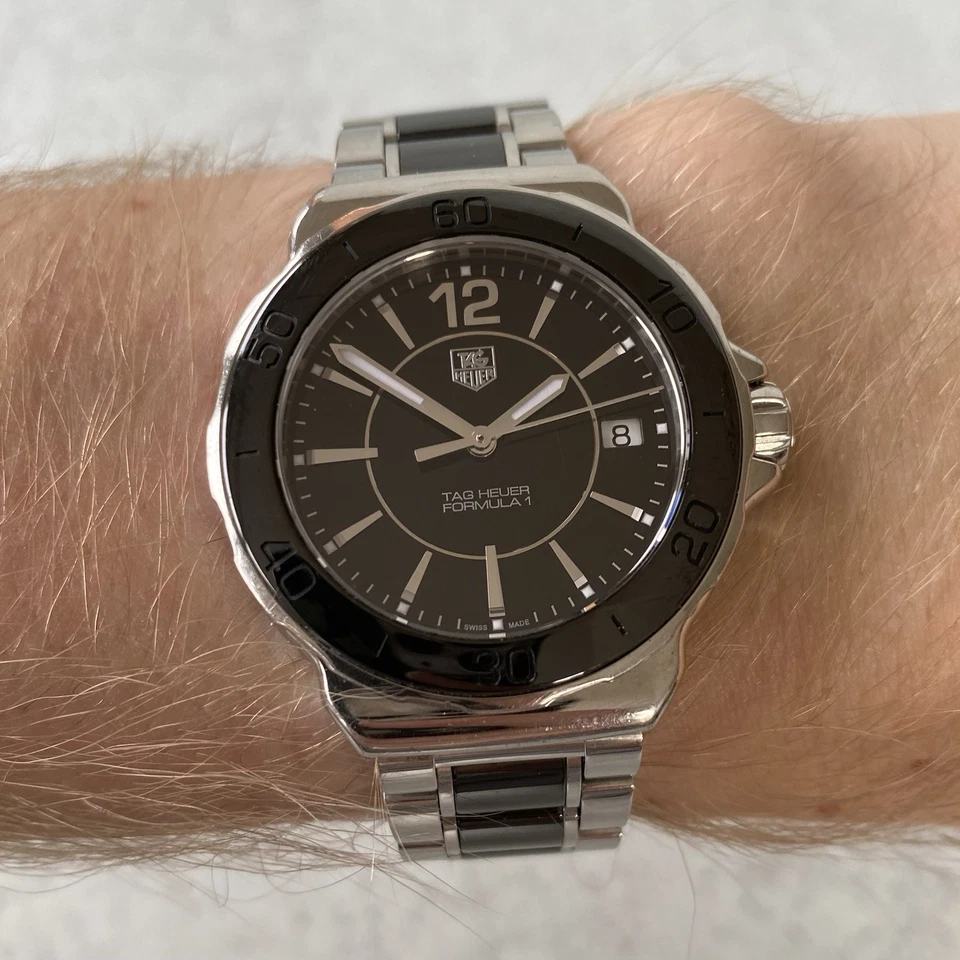 Reloj para dama Tag Heuer Formula 1 WAH1210 cuarzo cerámica fecha rápida - en caja Foto 4 de 4