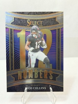 2025 Panini Select Nico Collins #8 Numbers Texans | eBay