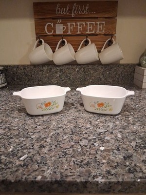 CorningWare P-43-B Casserole Dish In The Wildflower Pattern 7 Inch
