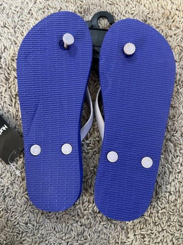 Women's Hurley Blue Flip-flops Size 7 NWT - Picture 2 of 6