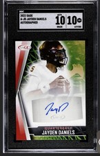 2022 SAGE Low Series - Autographs Jayden Daniels #A-JD Red (AU, RC)