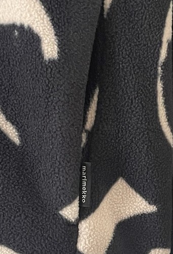 Marimekko X Uniqlo Women’s Ivory & Black Geometric Fleece Jacket S/M UK 10 EU 38 - Picture 13 of 15
