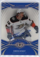 2021 Upper Deck Ultimate Collection Introductions Simon Benoit #UI-65 Auto 0il7