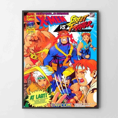 Poster X-Men Vs Street Fighter Capcom Arcade Glossy Unframed Poster A0819