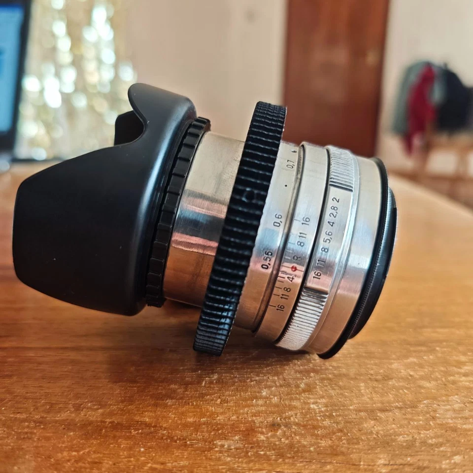 🎥 HELIOS 44 M Cine Mod Objektiv Silber 2/58mm M42 CANON EF EOS - Bild 4 von 4