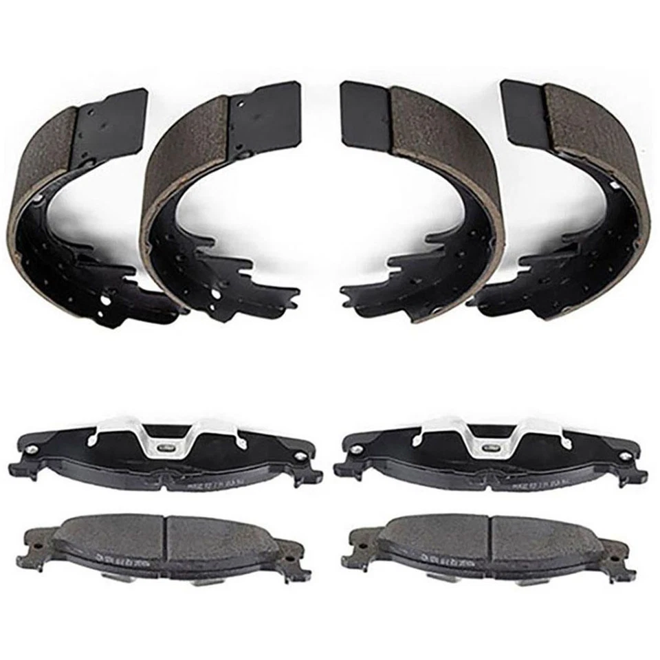 Pastillas de freno y zapatas de tambor de cerámica delanteras y traseras originales para Ford Bronco 1994-1996 Foto 2 de 4