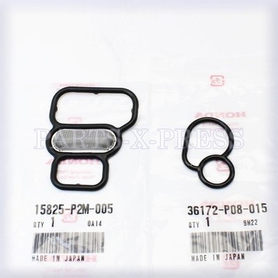 GENUINE OEM HONDA CIVIC / DEL SOL VTEC SPOOL SOLENOID VALVE FILTER & GASKET SET