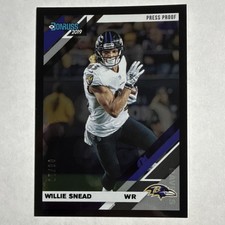 2019 Donruss Press Proof Black #27 Willie Snead Ravens Football Rare! 08/10