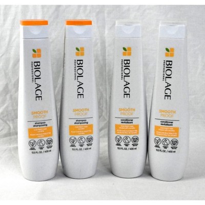 Lot of 4 Matrix Biolage Smooth Proof Shampoo & Conditioner 13.5 OZ