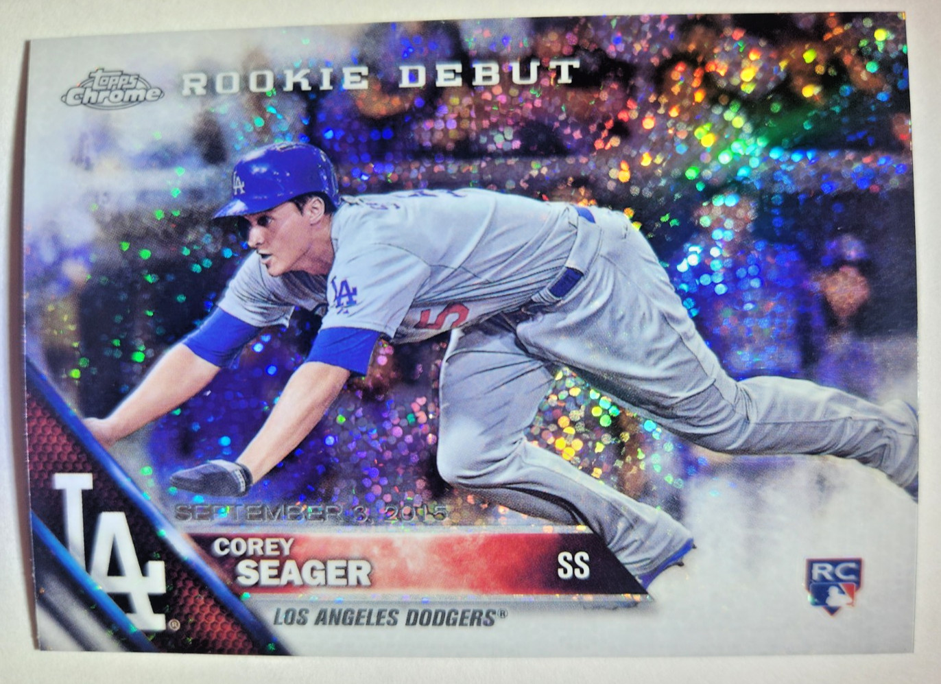 2016 Topps Chrome Update - Corey Seager Dodgers Rangers #HMT41 (RC) Rookie