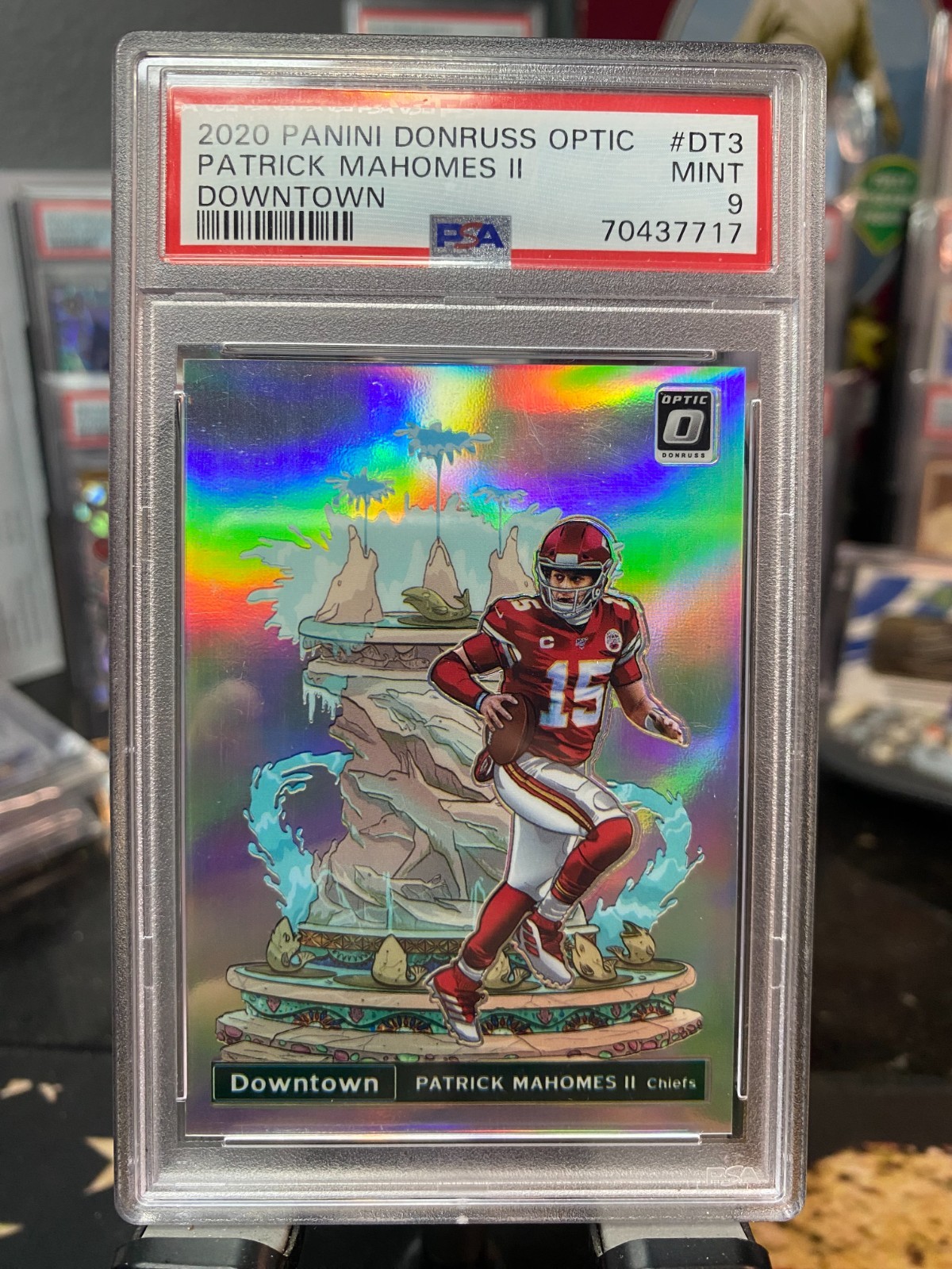 2020 PANINI DONRUSS OPTIC DOWNTOWN #DT-3 PATRICK MAHOMES II psa9 chiefs football