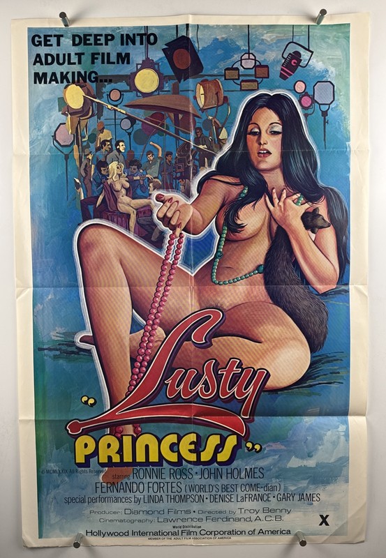 LUSTY PRINCESS Movie Poster (Fine+) One Sheet 1978 John Holmes 25x38 28806