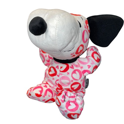 Hallmark Snoopy Plush Peanuts Hearts Stuffed Animal Nursery Decor Red Shower 10" - Picture 3 of 11