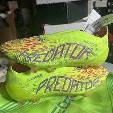 Adidas Predator Elite Laceless FG Soccer Cleat Lucid Lemon ID3875 Men 7 / WMNS 8