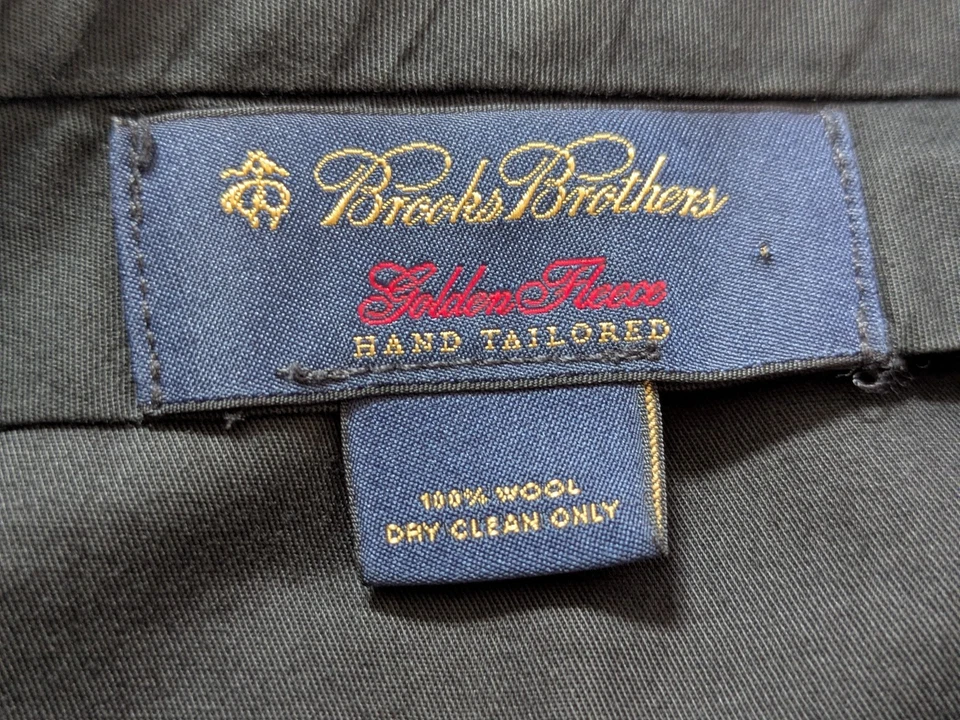 Pantalones de vestir 38x30🚨de colección Brooks Brothers polar dorado 100 % lana para hombre a medida Foto 2 de 4