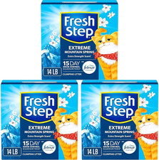 Extreme Clumping Cat Litter Febreze Mountain Spring Scent 14 Lb Box 3-Pack New
