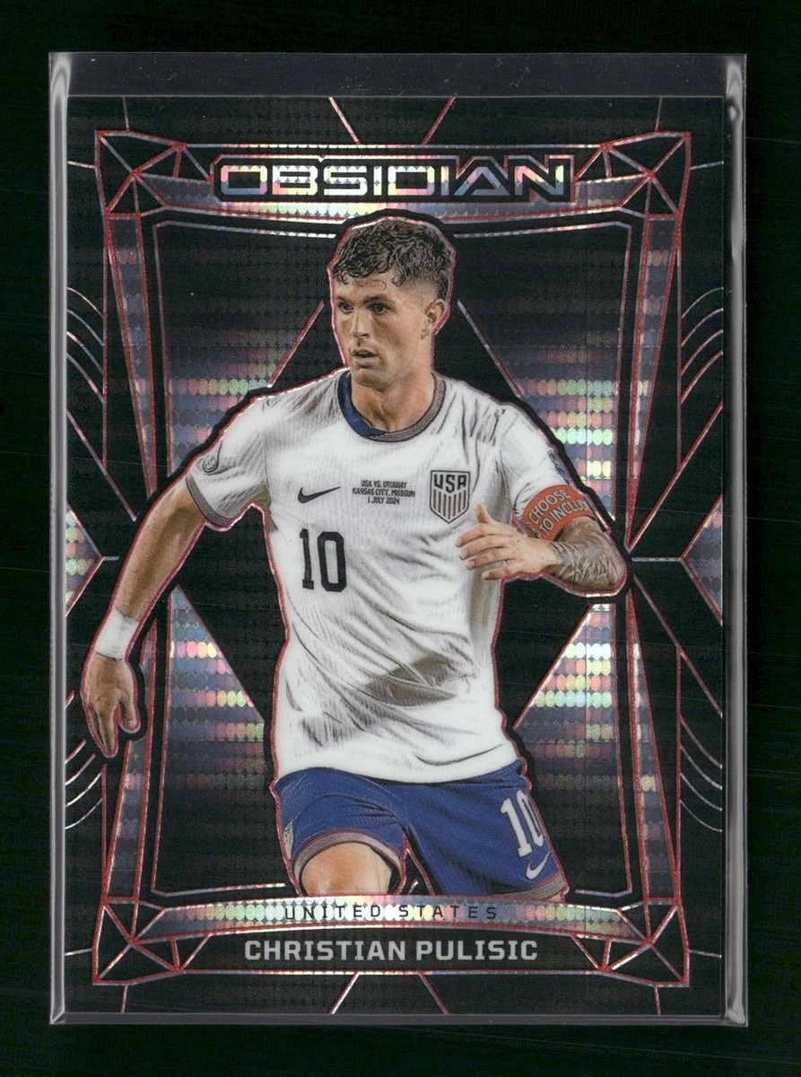 2024-25 Panini Obsidian #96 Christian Pulisic Electric Etch Red
