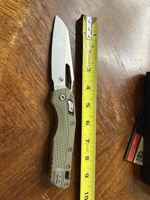 Microtech Msi S/E Tri-grip polymer OD Green Stonewash Standard M390MK blade