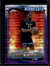 2024-25 Topps Chrome Naz Reid Purple Sonar Refractor #/275 Timberwolves